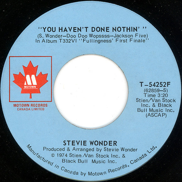 Stevie Wonder - You Haven't Done Nothin' / Big Brother (7
