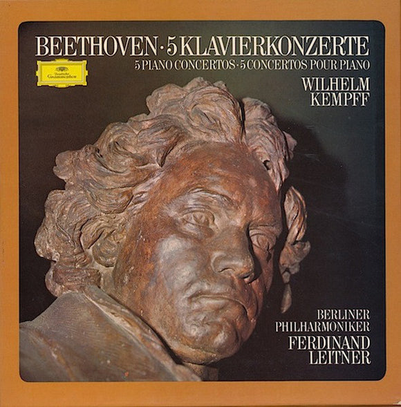 Beethoven* - Wilhelm Kempff - Berliner Philharmoniker, Ferdinand Leitner - 5 Klavierkonzerte (4xVinyl, Comp + Box)