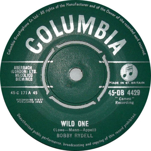 Bobby Rydell - Wild One (7", Single)