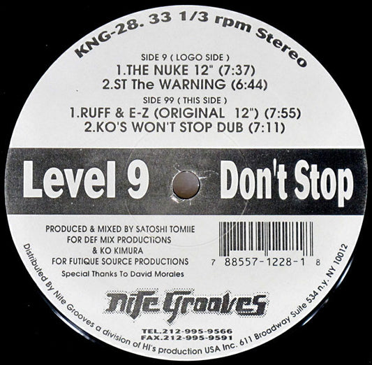 Level 9 - Don't Stop (12")