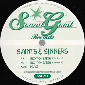 Saints & Sinners - Night On Earth (12")