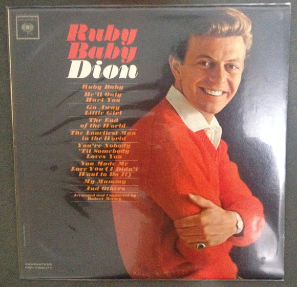 Dion (3) - Ruby Baby (LP, Album, Mono)