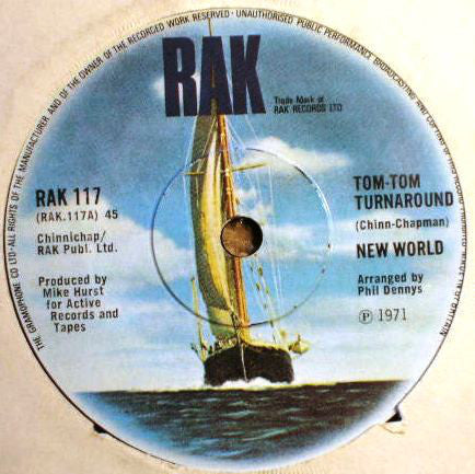 New World (3) - Tom-Tom Turnaround (7", Single, Sol)