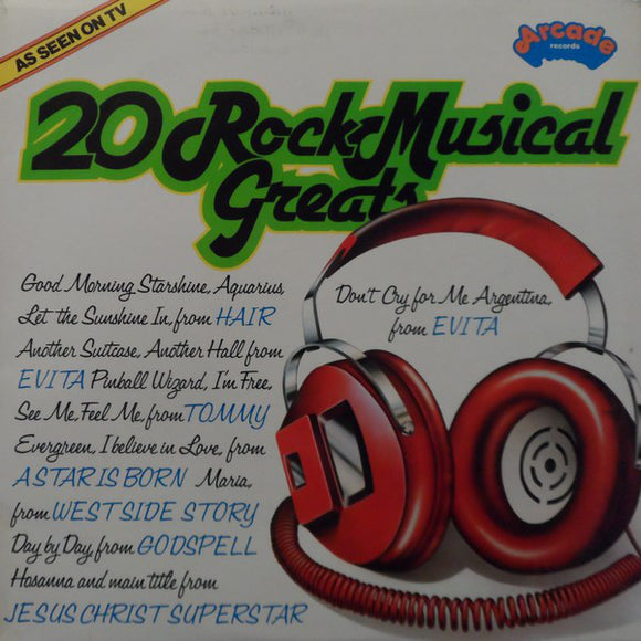 Unknown Artist - 20 Rock Musical Greats (LP, Comp)