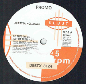 Loleatta Holloway - Do That To Me (Set Me Free) (12", Promo)