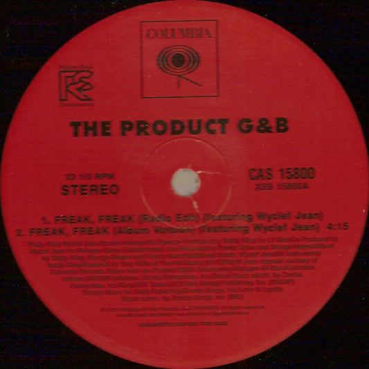 The Product G&B Featuring Wyclef Jean - Freak Freak (12", Promo)
