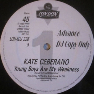 Kate Ceberano - Young Boys Are My Weakness (12", Promo)