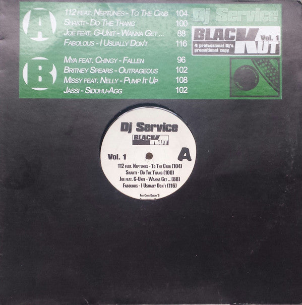 Various - Blackut Vol. 1 (12", Comp, Unofficial)