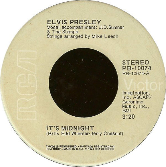 Elvis Presley - It's Midnight / Promised Land (7