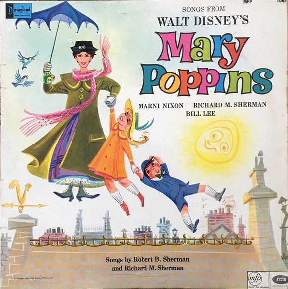 Marni Nixon, Richard M. Sherman & Bill Lee (4) - Songs From Walt Disney's Mary Poppins (LP, RE)