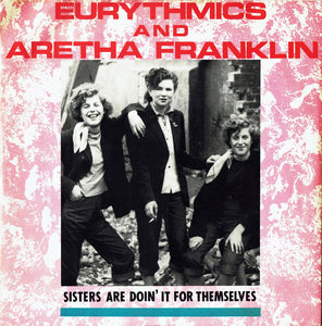 Eurythmics And Aretha Franklin - Sisters Are Doin' It For Themselves (12", Single, Pin)