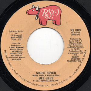 Bee Gees - Night Fever (7", Single, Styrene, PRC)