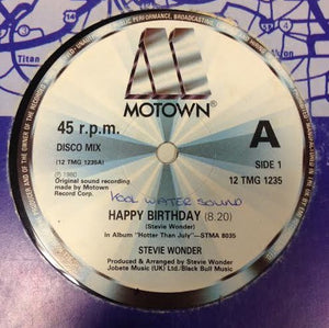 Stevie Wonder - Happy Birthday (12")
