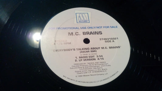 M.C. Brains* - Everybody's Talking About MC Brains (12", Promo)