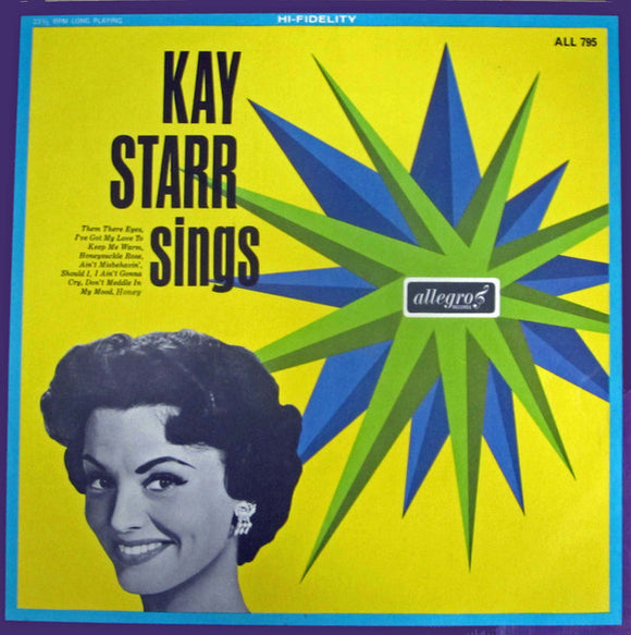 Kay Starr - Kay Starr Sings (LP, Album, RE)
