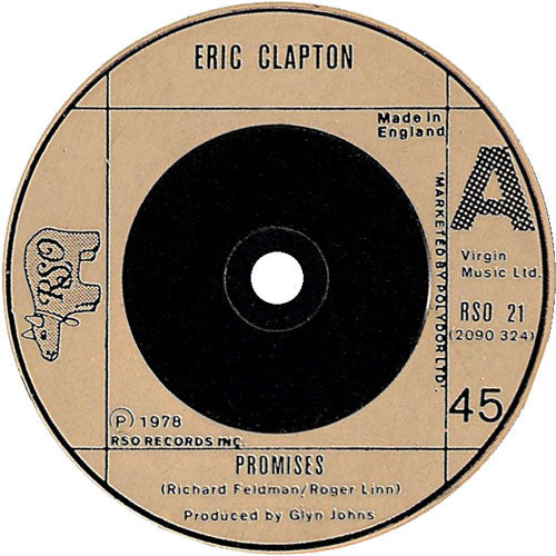Eric Clapton - Promises (7", Single)