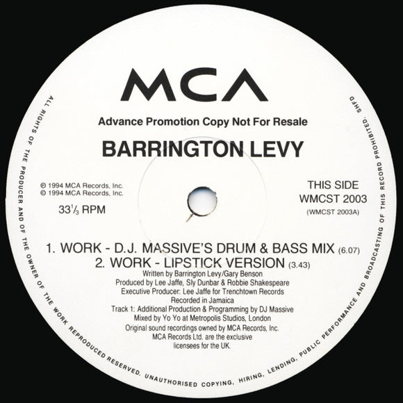 Barrington Levy - Work (12
