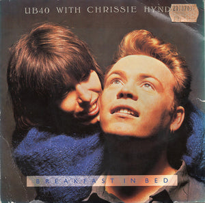 UB40 With Chrissie Hynde - Breakfast In Bed (7", Single, Sil)