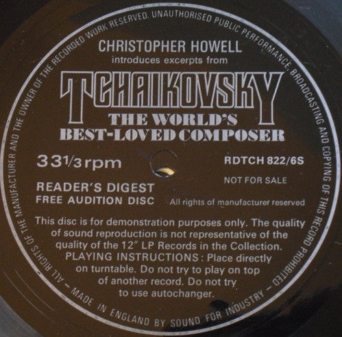 Christopher Howell - Christopher Howell Introduces Excerpts From Tchaikovsky - The World's Best-Loved Composer (Flexi, 7