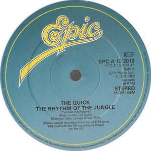 The Quick - The Rhythm Of The Jungle (12", Single)