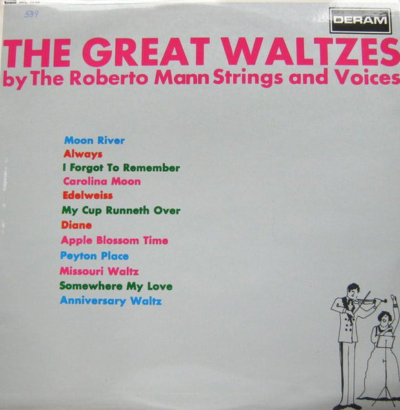 The Roberto Mann Strings And Voices* - The Great Waltzes (LP, Album, Mono)