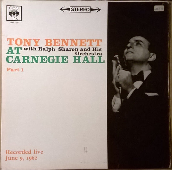 Tony Bennett - Tony Bennett At Carnegie Hall Part I (LP)