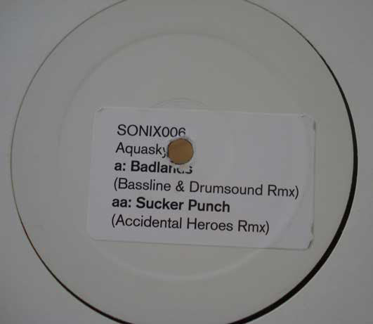 Aquasky - Badlands (Bassline & Drumsound Rmx) / Sucker Punch (Accidental Heroes Rmx) (12