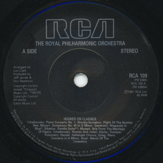The Royal Philharmonic Orchestra - Hooked On Classics (7", Single, Sol)