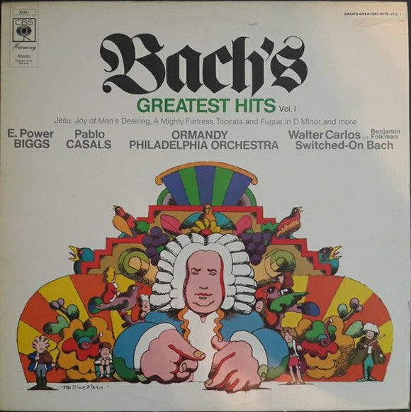 Bach*, E. Power Biggs, Pablo Casals, Walter Carlos, Eugene Ormandy - Bach's Greatest Hits Vol. 1 (LP, Comp)
