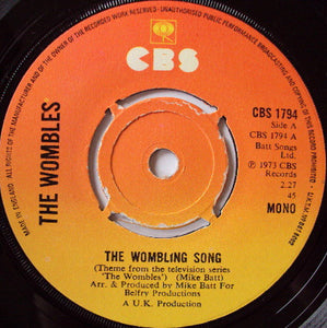 The Wombles - The Wombling Song (7", Single, Mono, Pus)