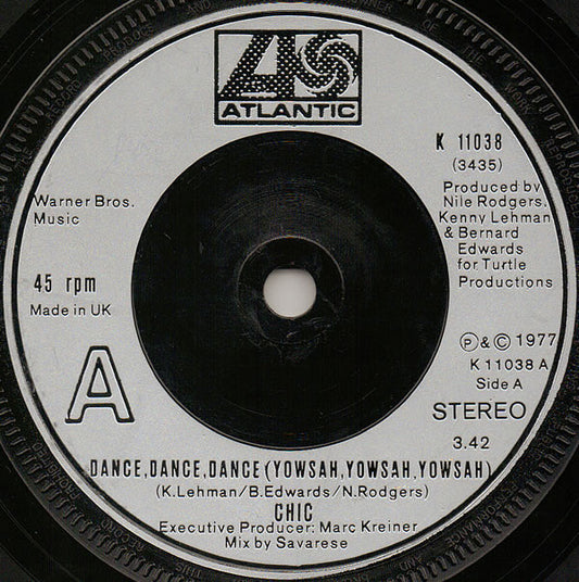 Chic - Dance, Dance, Dance (Yowsah, Yowsah, Yowsah) (7", Single, Sil)