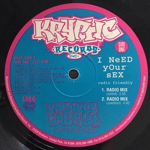 Lasalle Gabriel Experience - I Need Your Sex (12", Promo)