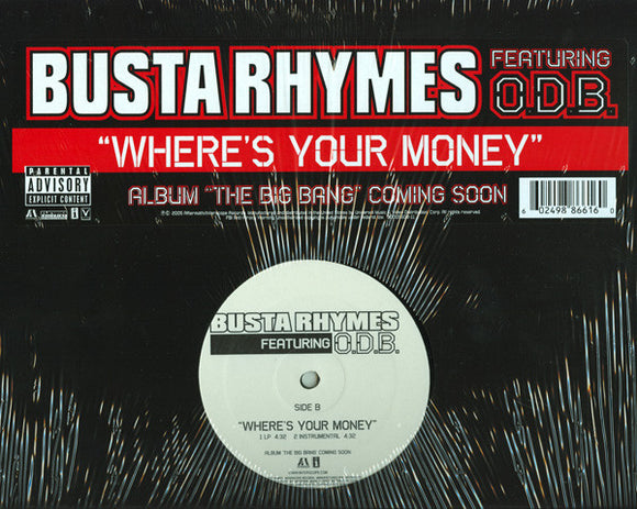 Busta Rhymes Feat. O.D.B.* - Where's Your Money (12