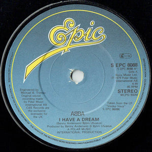 ABBA - I Have  A Dream (7", Single)