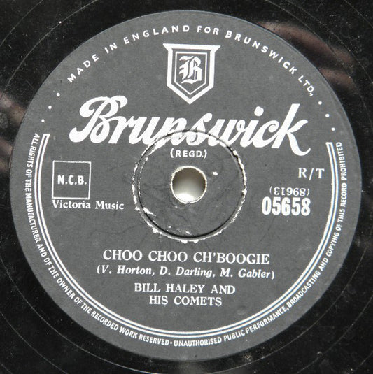 Bill Haley And His Comets - Choo Choo Ch'Boogie / Forty Cups Of Coffee (Shellac, 10")