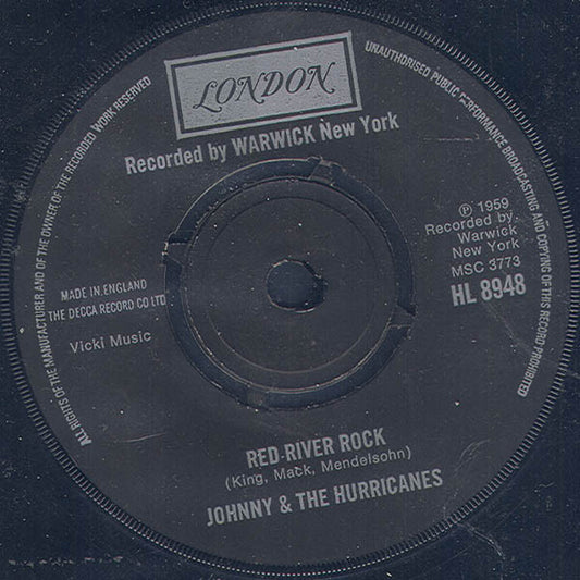 Johnny And The Hurricanes - Red River Rock (7", RE)