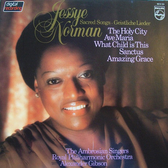 Jessye Norman / The Ambrosian Singers / Royal Philharmonic Orchestra* / Alexander Gibson - Sacred Songs - Geistliche Lieder (LP, Album)
