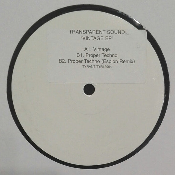 Transparent Sound - Vintage EP (12