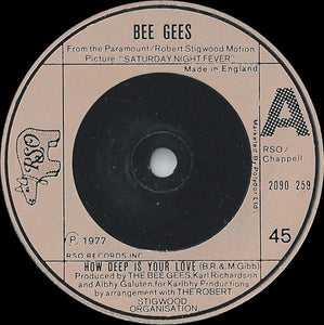 Bee Gees - How Deep Is Your Love (7", Single)