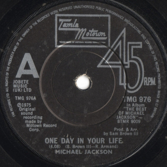Michael Jackson - One Day In Your Life (7
