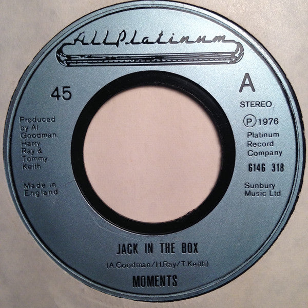 Moments* - Jack In The Box (7", Single, Lar)