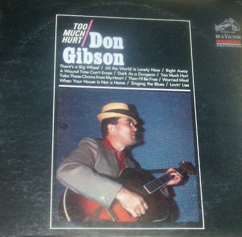 Don Gibson - Too Much Hurt (LP, Album, Mono)