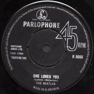 The Beatles - She Loves You (7", Single, Mono)
