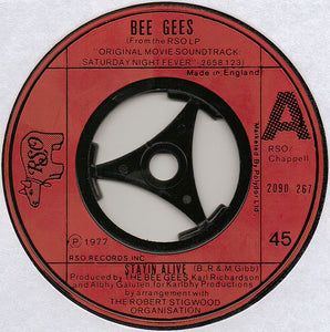 Bee Gees - Stayin' Alive (7", Single, Mar)
