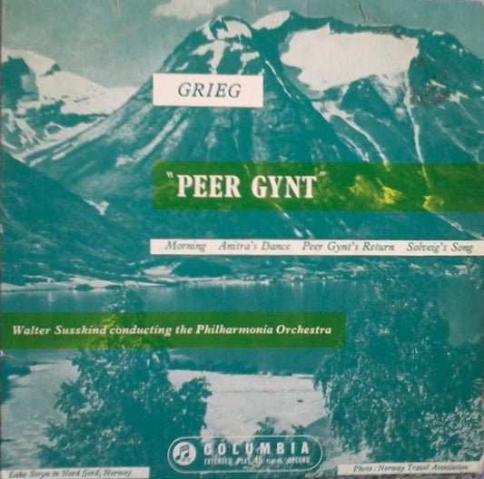 Grieg*, Walter Susskind Conducting Philharmonia Orchestra, The* - Peer Gynt (7", EP)