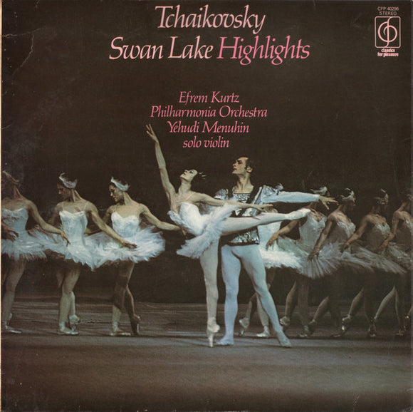 Tchaikovsky*, Efrem Kurtz Conducting The Philharmonia Orchestra With Soloist Yehudi Menuhin - Swan Lake Highlights (LP)