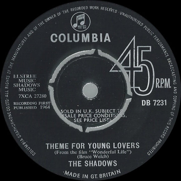 The Shadows - Theme For Young Lovers (7