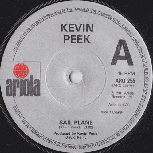 Kevin Peek - Sail Plane (7", Single)
