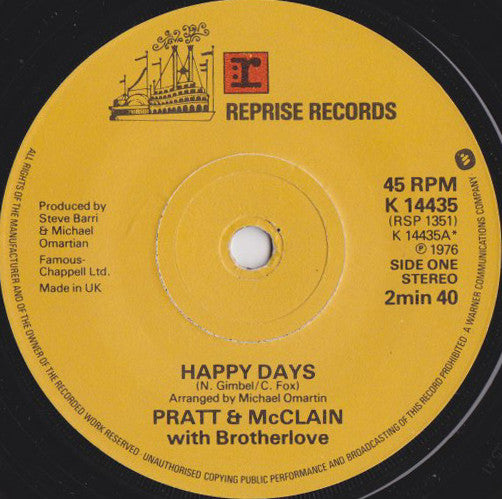 Pratt & McClain With Brotherlove - Happy Days (7