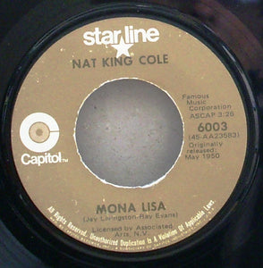 Nat King Cole - Mona Lisa (7", Single, RE, Los)